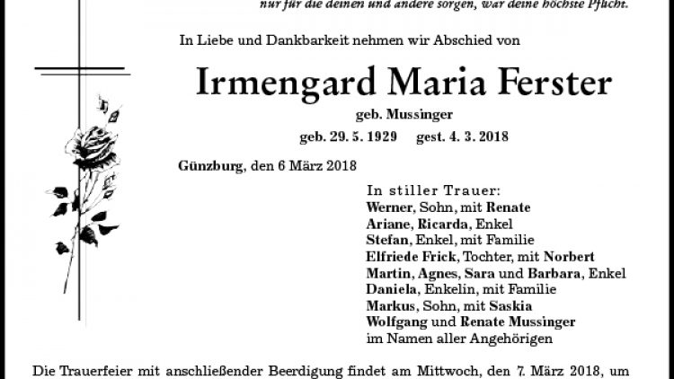 Irmengard Maria Ferster
