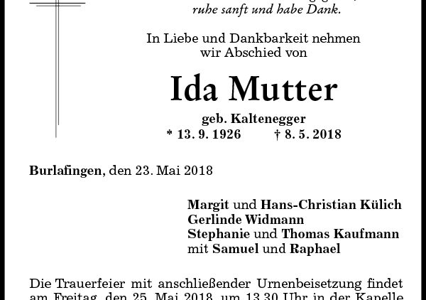 Ida Mutter