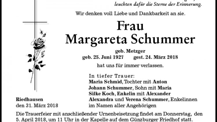Margareta Schummer