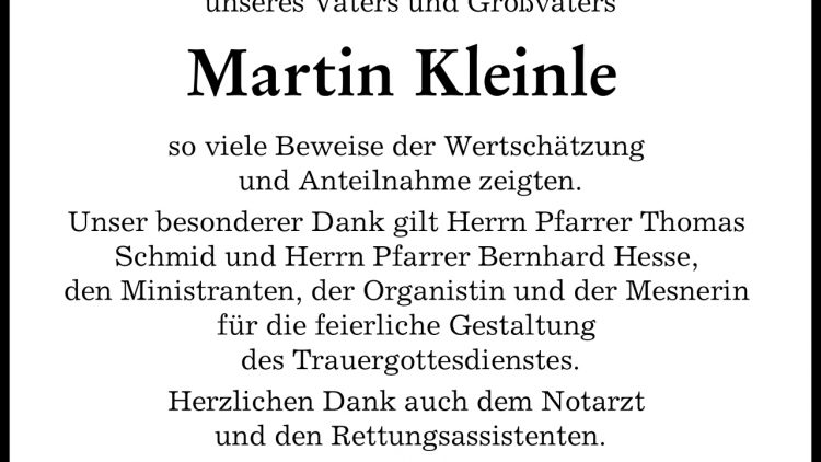 Martin Kleinle