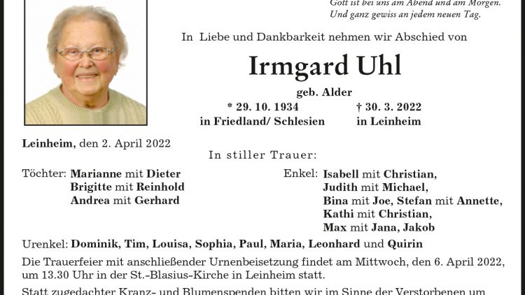 Irmgard Uhl