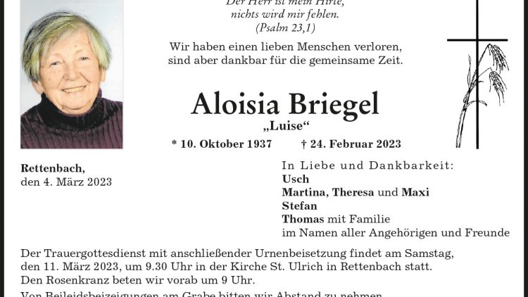 Aloisia Briegel