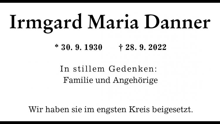 Irmgard Maria Danner