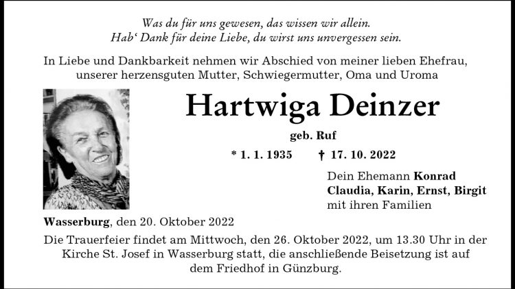 Hartwiga Deinzer
