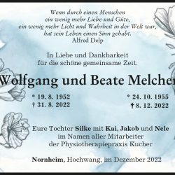 Wolfgang und Beate Melcher