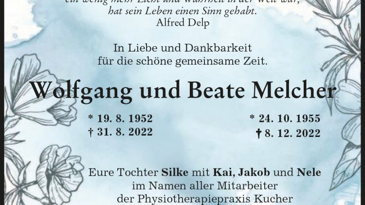 Wolfgang und Beate Melcher