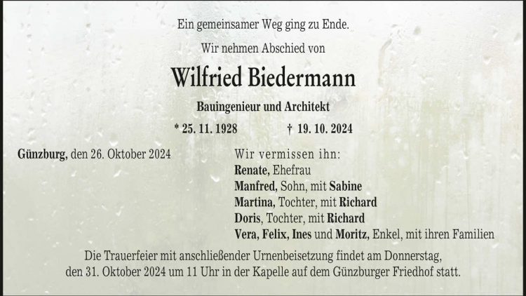 Wilfried Biedermann