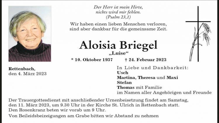 Aloisia Briegel