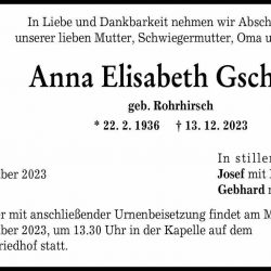 Anna Elisabeth Gschrey
