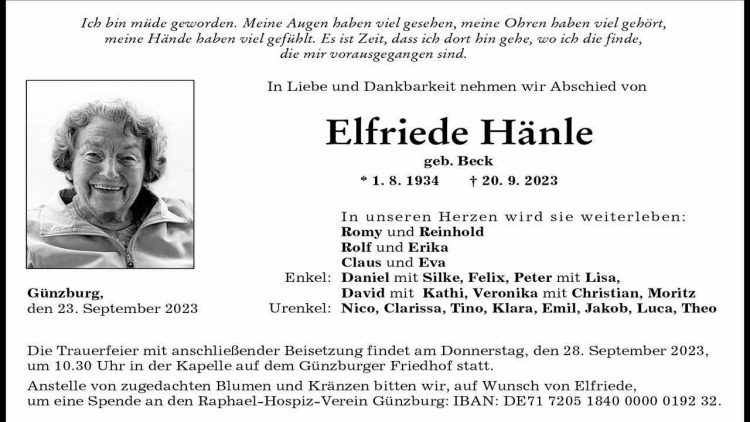 Elfriede Hänle