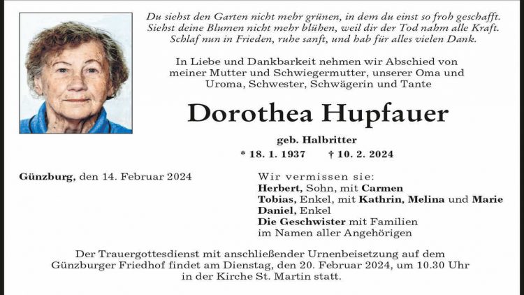 Dorothea Hupfauer
