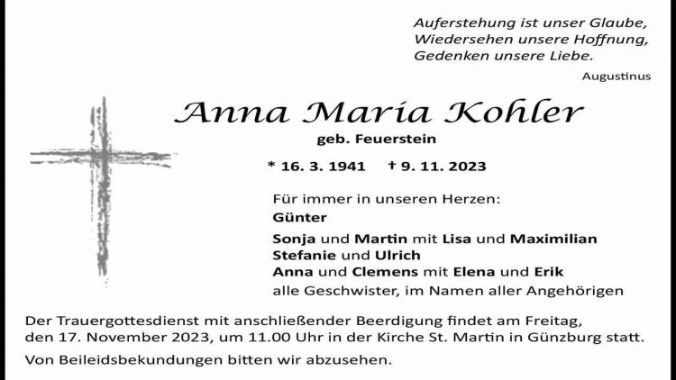 Anna Maria Kohler