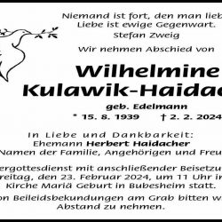 Wilhelmine Kulawik-Haidacher