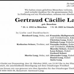 Gertraud Cäcilie Lang