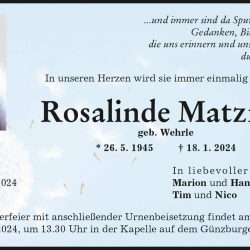Rosalinde Matzner