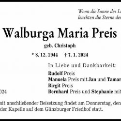 Walburga Maria Preis