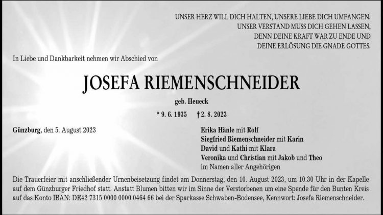 Josefa Riemenschneider