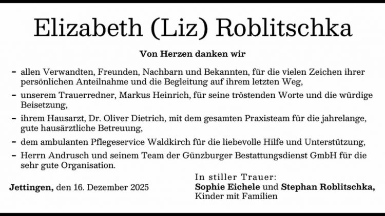 Elizabeth (Liz) Roblitschka